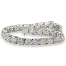 Buy Cushion Solitaire Tennis Bracelet For Women