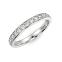 Round Grain Set Half Eternity Band