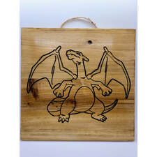 Charizard - laser engraved