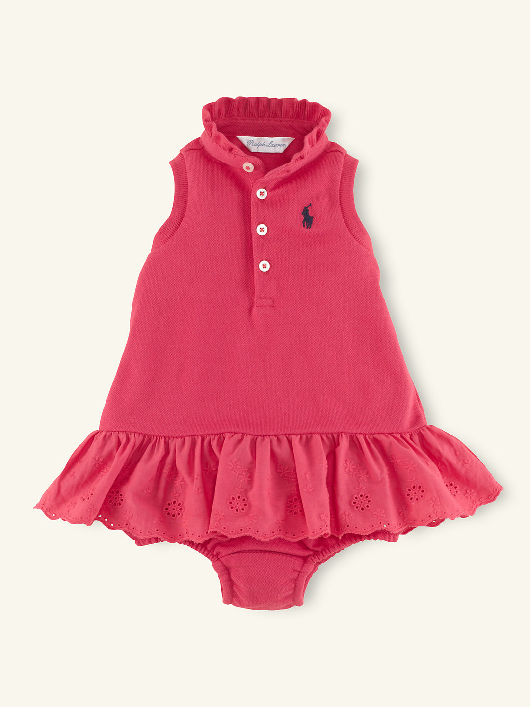 Sleeveless Mesh Dress - Dresses & Rompers   Layette Girl (Newborn–9M) - RalphLauren.com
