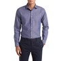 Trim Fit Dress Shirt, Main, color, NAVY BLAZER MICRO CROSSWEAVE