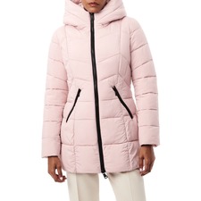Hooded Water Resistant Puffer Jacket, Main, color, DESERT ROSE