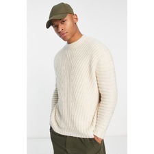 ASOS DESIGN Oversize Sweater, Main, color, CREAM