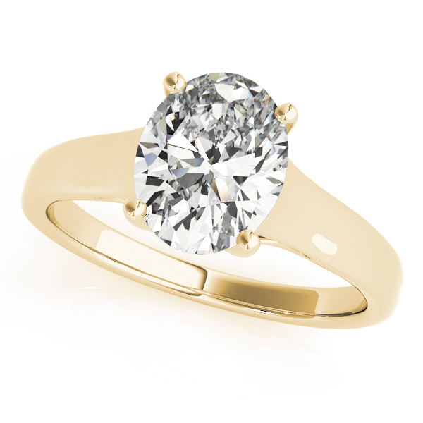 Solitaire Style Oval Diamon...