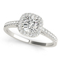 Halo Style Cushion Diamond ...