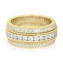 Penny Preville 18K Yellow Gold Round Diamond Ring 
