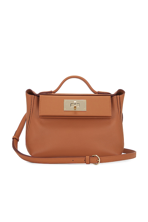 FWRD Renew Hermes Mini 24/24 Evercolor Handbag in Gold | REVOLVE