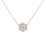 Gabriel &amp; Co 31 Round Diamond "Snowflake" Necklace
