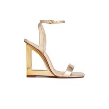 Schutz Filipa Sandal in Platina | REVOLVE