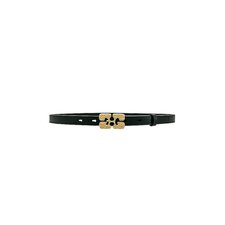 Ganni Logo Metal Belt in Black | REVOLVE