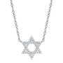Diamond Star of David Necklace