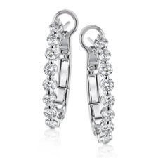 Simon G. Diamond Hoop Earrings