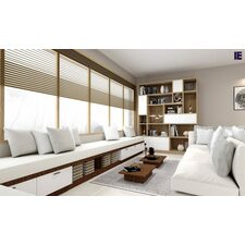 lounge units in combination of grey beige, snow white, &amp; bronze expressive oak