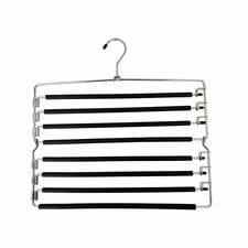 8 Tier Folding Hangers Alloy Steel with Pant Bars &amp; Hook-Chrome Finish