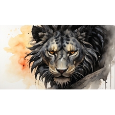 The Black Lion | Rare Digital Artwork | MakersPlace