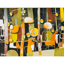 Ethereal Glow: A Radiant Abstract Masterpiece