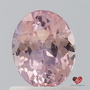 1.13cts Oval Peachy Mauve Champagne Sapphire