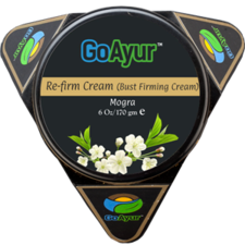 GoAyur Mogra Ayurvedic Breast Tightening Cream - 6 oz. Herbal anti-sagging bust firming and Natural Uplift, 100% Herbal Actives, Natural Fragrance
