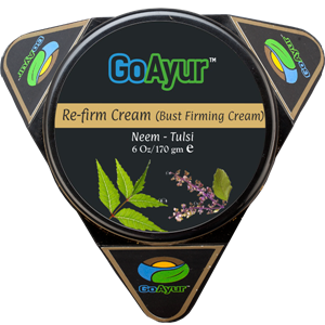 GoAyur Neem Tulsi Ayurvedic Breast Firming Cream, Herbal Anti-Agging Bust & Natural Uplift, Tightening Breast Cream, Paraben Free, 100% Herbal Actives, Natural Fragrance, 6 oz