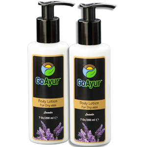 GoAyur Lavender Body Lotion - Natural Moisturizer & Hydrating for Dry Skin, 100% Pure Herbs & Ingredients
