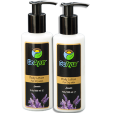 GoAyur Lavender Body Lotion - Natural Moisturizer & Hydrating for Dry Skin, 100% Pure Herbs & Ingredients