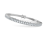 8.00 Ct Oval Diamond Tennis Bracelet, 18K White Gold