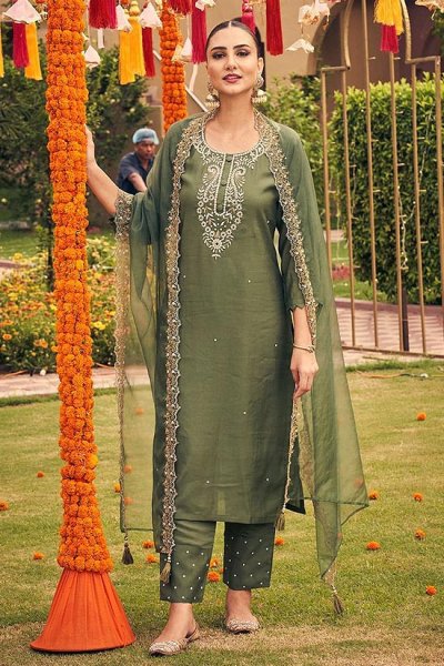 Ready To Wear Olive Green S...