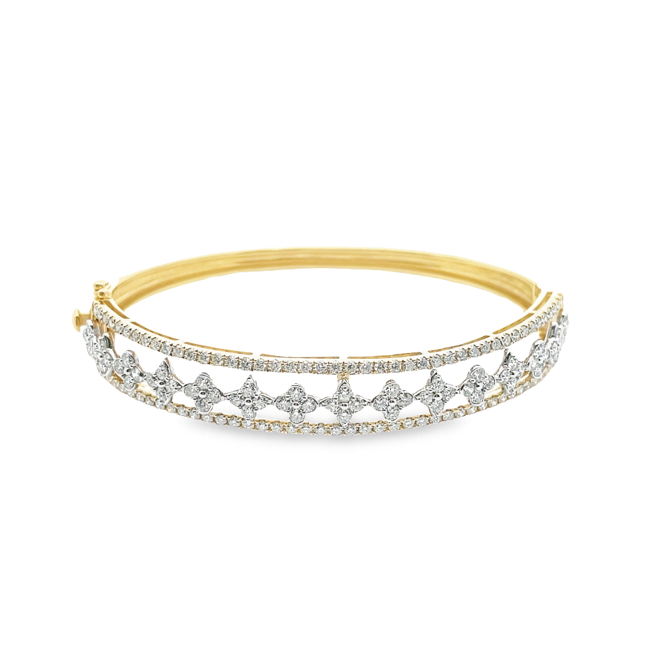 Diamond Hinged Bangle Brace...