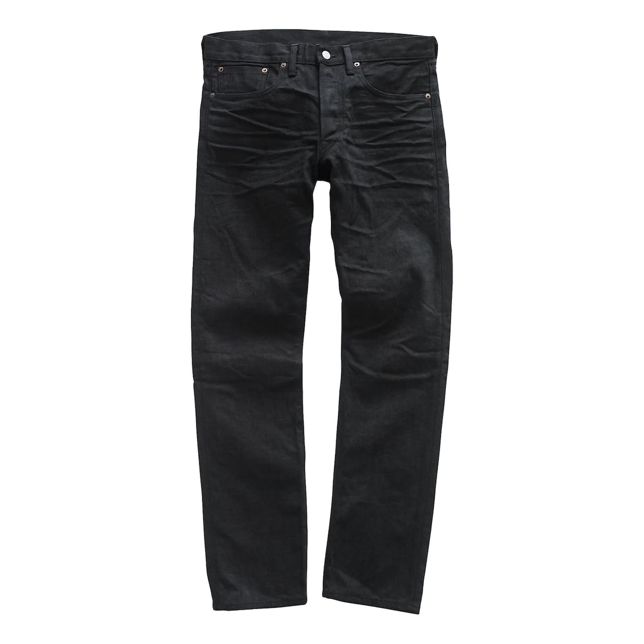 Slim Fit Selvedge Denim Jeans - Black on Black | Rigid