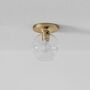 Sculptural Globe Flushmount - Clear