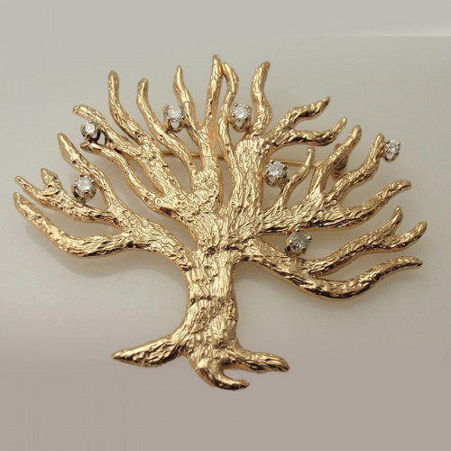 Custom Tree Brooch