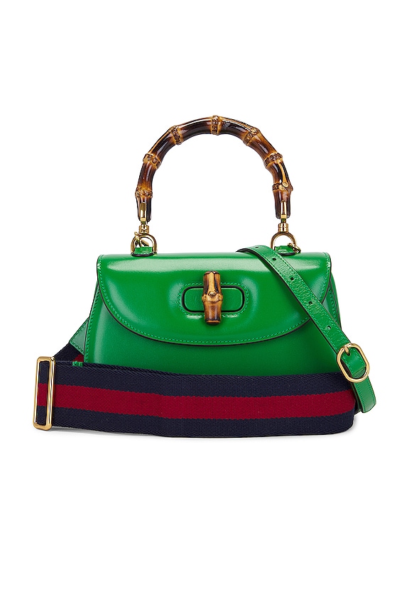 FWRD Renew Gucci Bamboo 2 Way Handbag in Green | REVOLVE