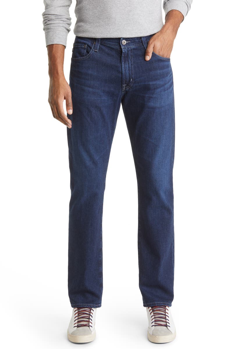 AG Everett Slim Straight Leg Jeans, Main, color, CRUSADE