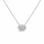 Clara by Martin Binder Oval Diamond Solitaire Necklace
