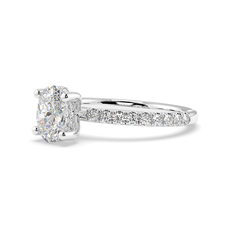 Zurich Micro Hidden Halo Engagement Rings 