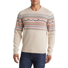 Marine Layer Archive Calama Organic Cotton Blend Sweater, Main, color, OATMEAL/ MULTI