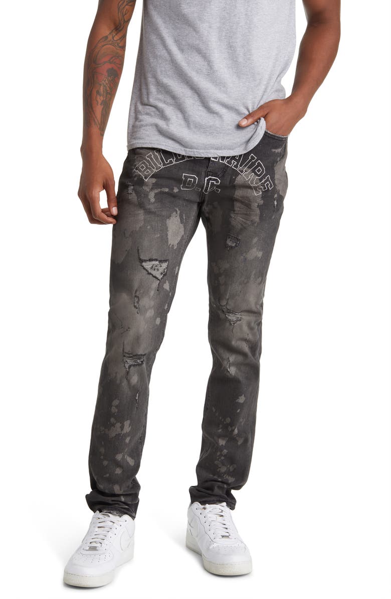 Billionaire Boys Club Trek Slim Fit Ripped Jeans, Main, color, JAVA