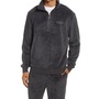 UGG® Zeke Half Zip Fleece Pullover, Main, color, INK BLACK