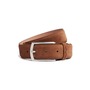 ZEGNA Triple Stitch Suede Belt, Main, color, VICUNA