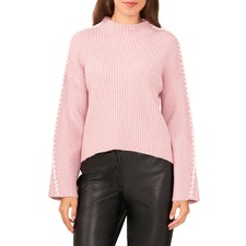 Halogen® Contrast Stitch Sweater, Main, color, ZEPHYR PINK