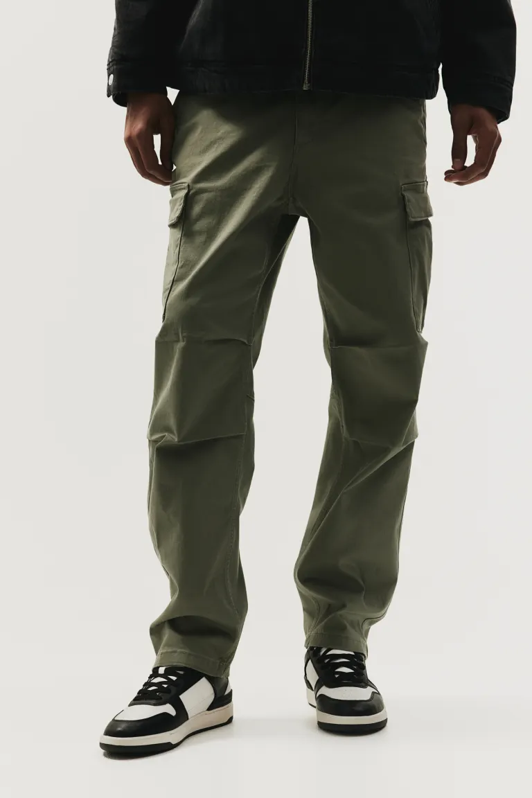 Regular Fit Cargo Pants - Sage green - Men 