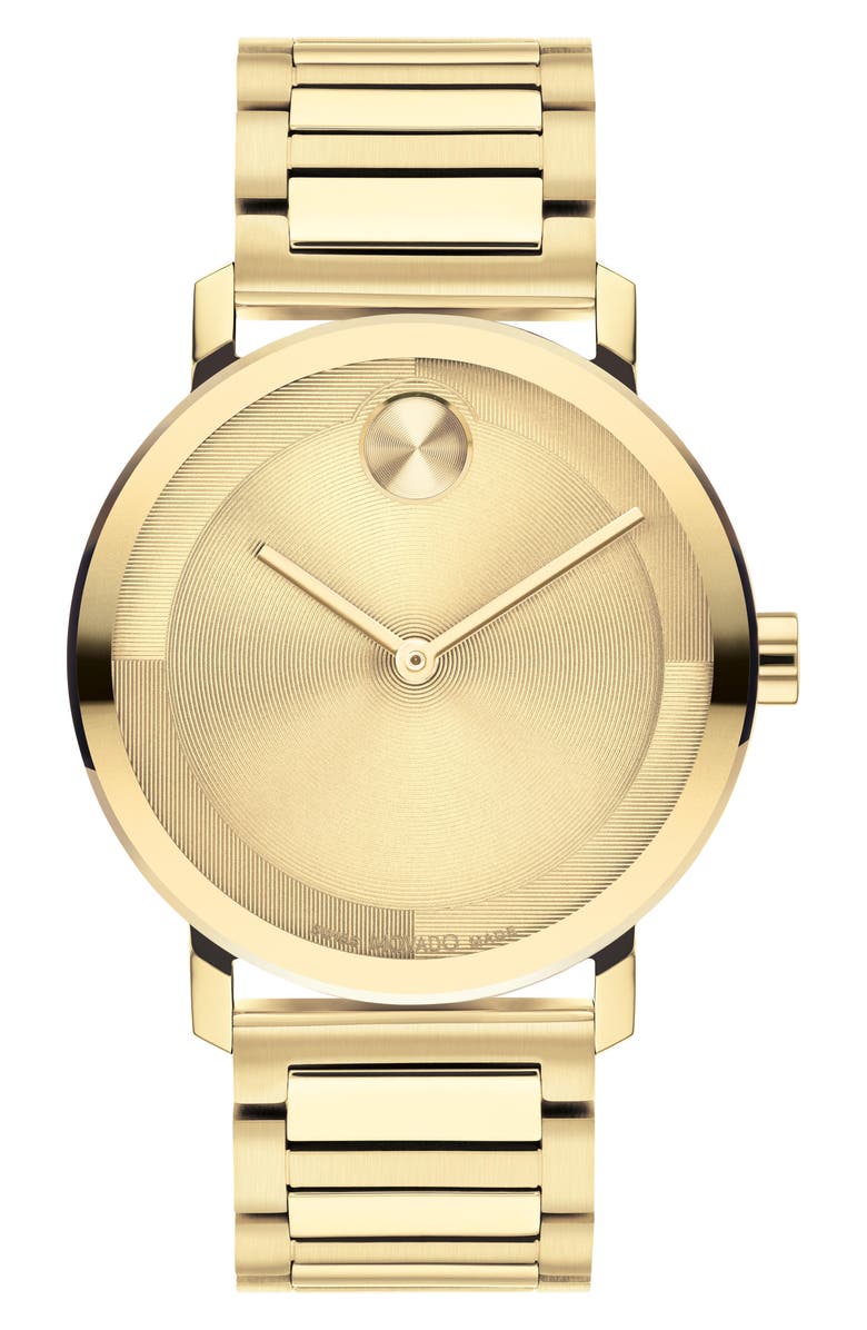 Movado Bold Evolution 2.0 Bracelet Watch, 40mm, Main, color, GOLD