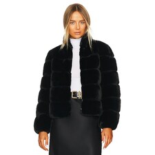 Generation Love Jodi Faux Fur Jacket in Black | REVOLVE