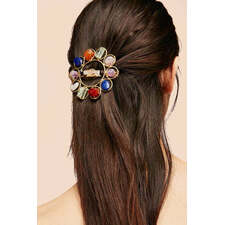 Crystal Grid Barrette