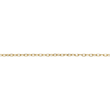 Fancy Cable/Paper Clip Chain Diamond Cut 0.7mm - 14 Karat Gold