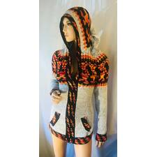 Alpaca Sweater for Woman With Traditional Design Boho Hippie image 1