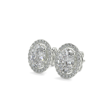 Halo Diamond Earrings