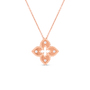 Petite Venetian Princess Diamond Flower Necklace