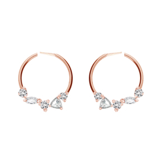 VIVAAN Multi Diamond Earrings