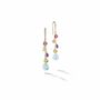 Paradise Gold Blue Topaz Medium Drop Earrings